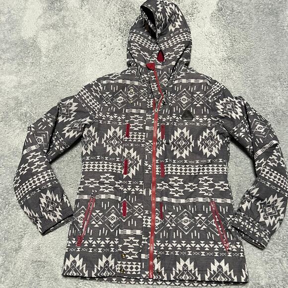 Aperture Coat Womens Medium SnowBoarding Ski Waterproof Jacket Gray - Picture 1 of 8